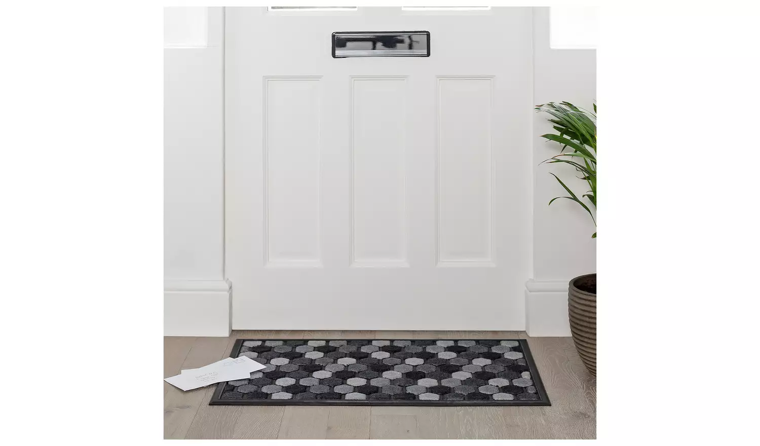 Argos Home Scrape & Sorb Grey Short Pile Doormat - 75x45cm