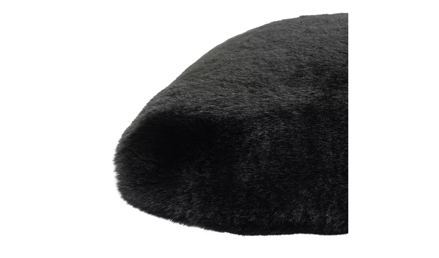Habitat Faux Fur Draught Excluder - Black