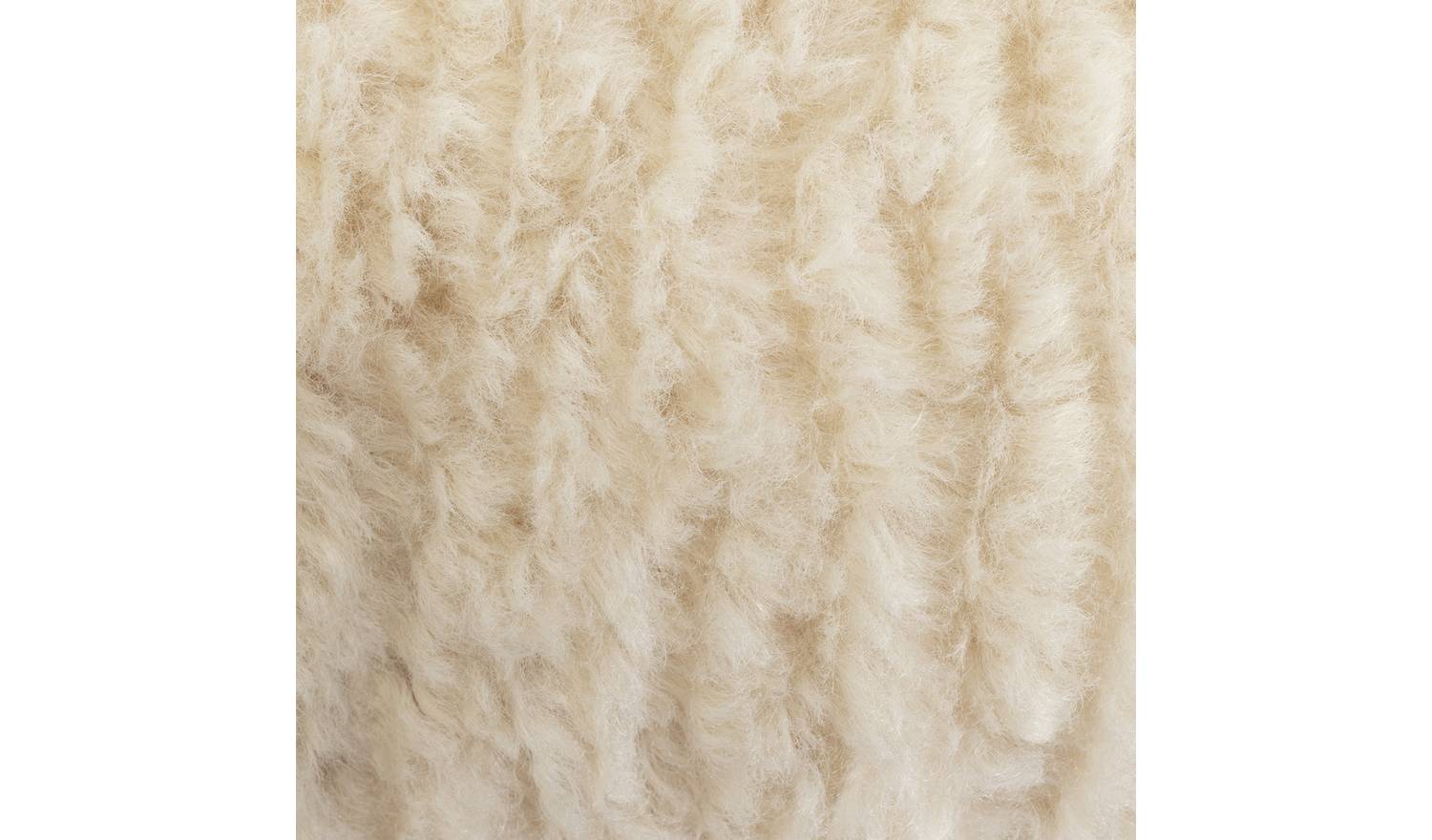 Habitat Faux Shearling Draught Excluder - Oatmeal