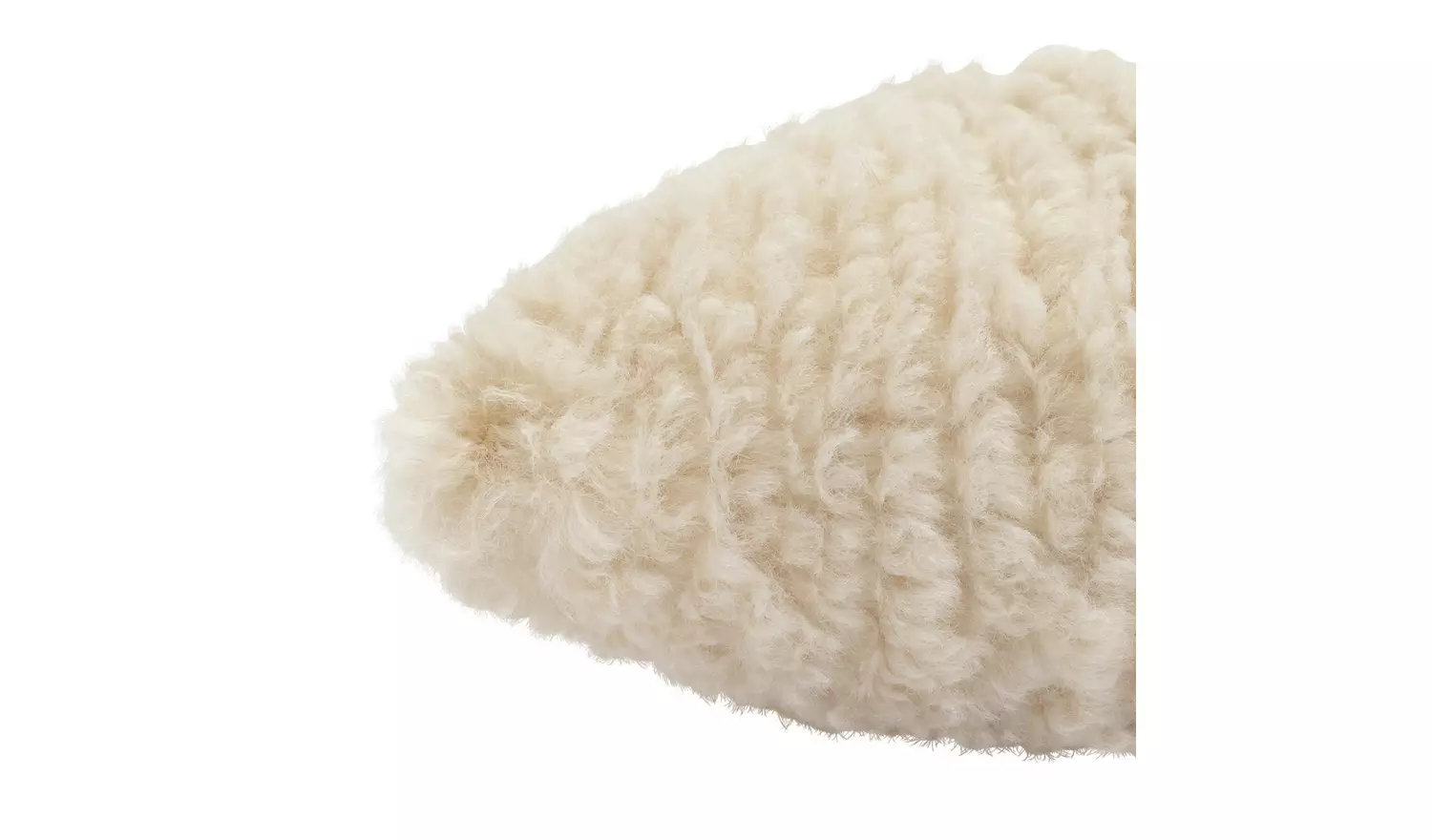 Habitat Faux Shearling Draught Excluder - Oatmeal