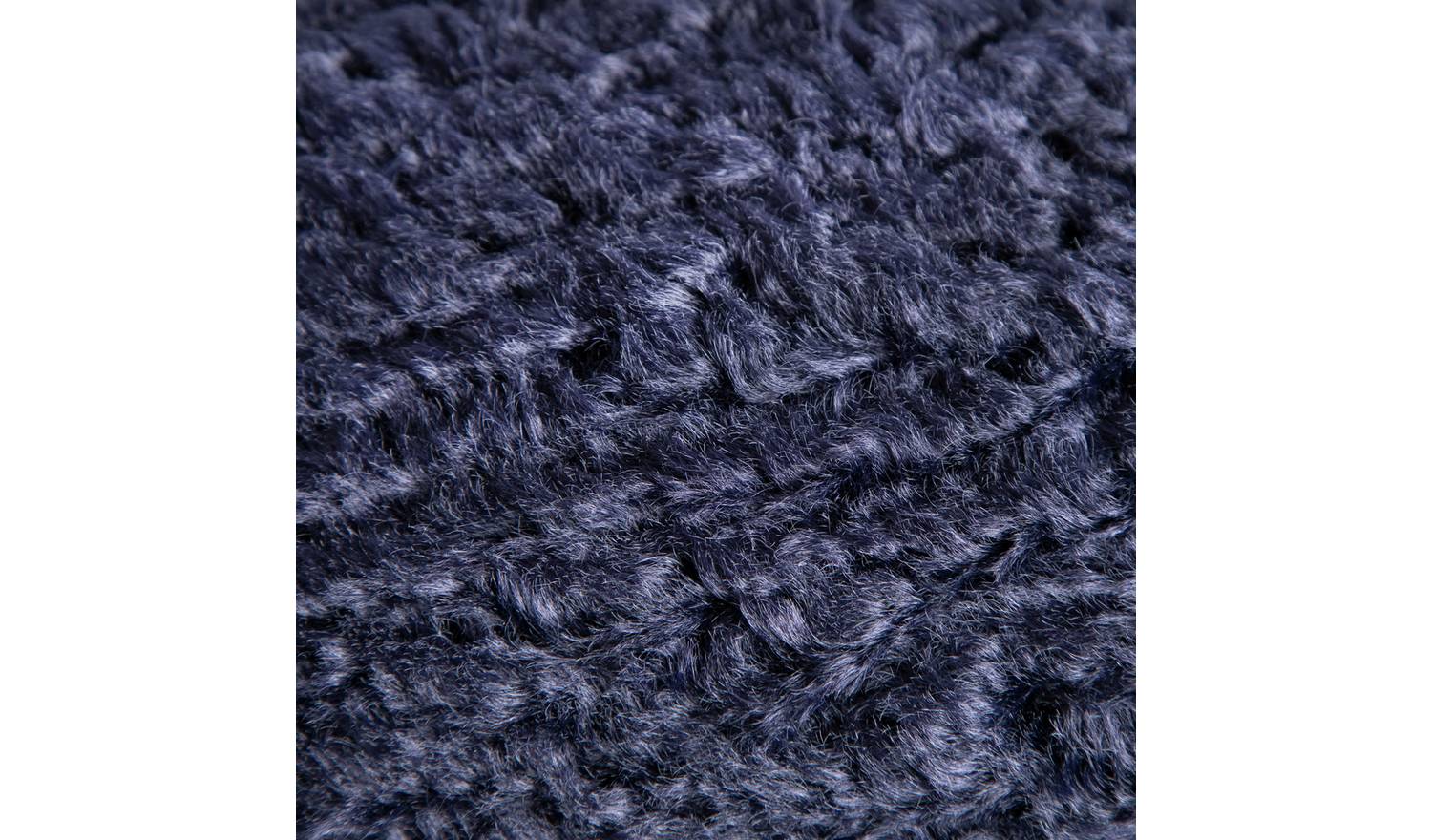 Habitat Shearling Draught Excluder - Navy