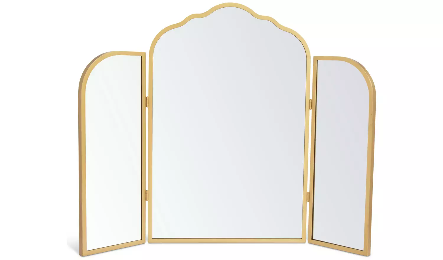 Argos Home Gold Vintage Curved Dressing Table Mirror-75x60cm