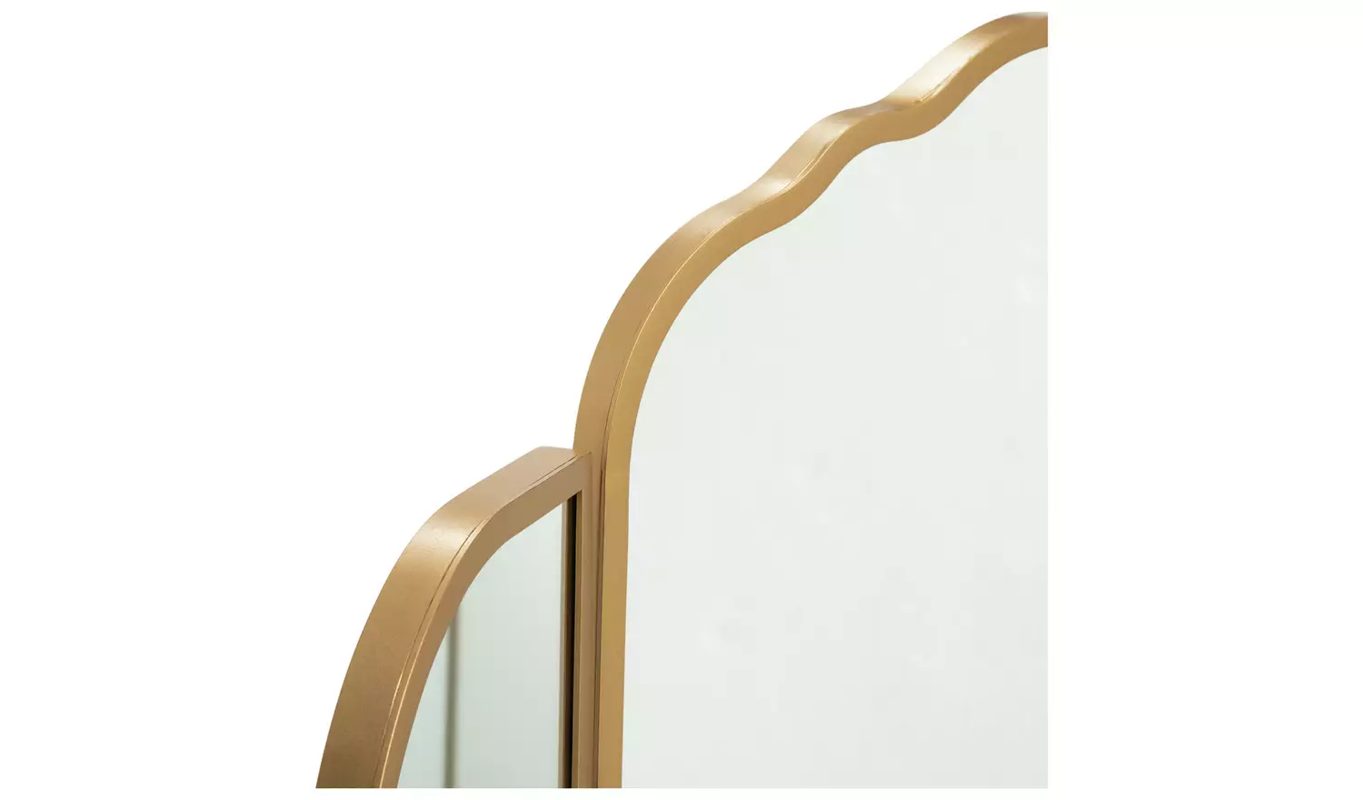 Argos Home Gold Vintage Curved Dressing Table Mirror-75x60cm