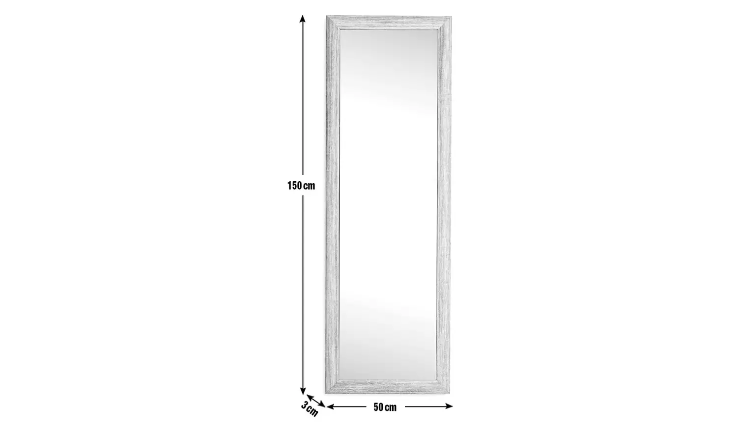 Habitat Oak Effect Full Length Wall Mirror - 150x50cm