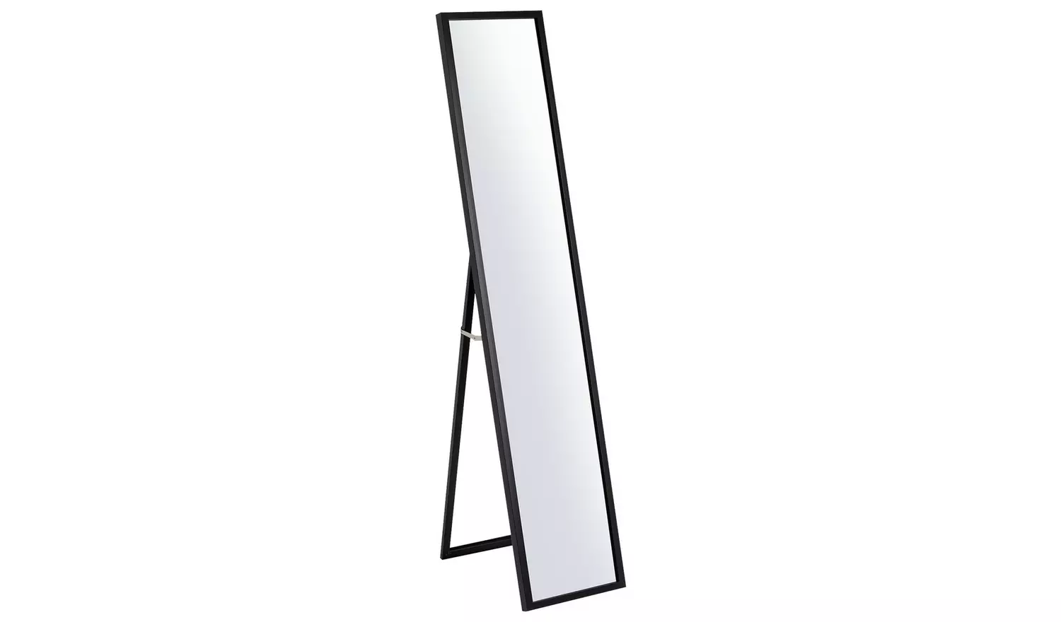 Home Essentials Black Free Standing Cheval Mirror - 150x30cm