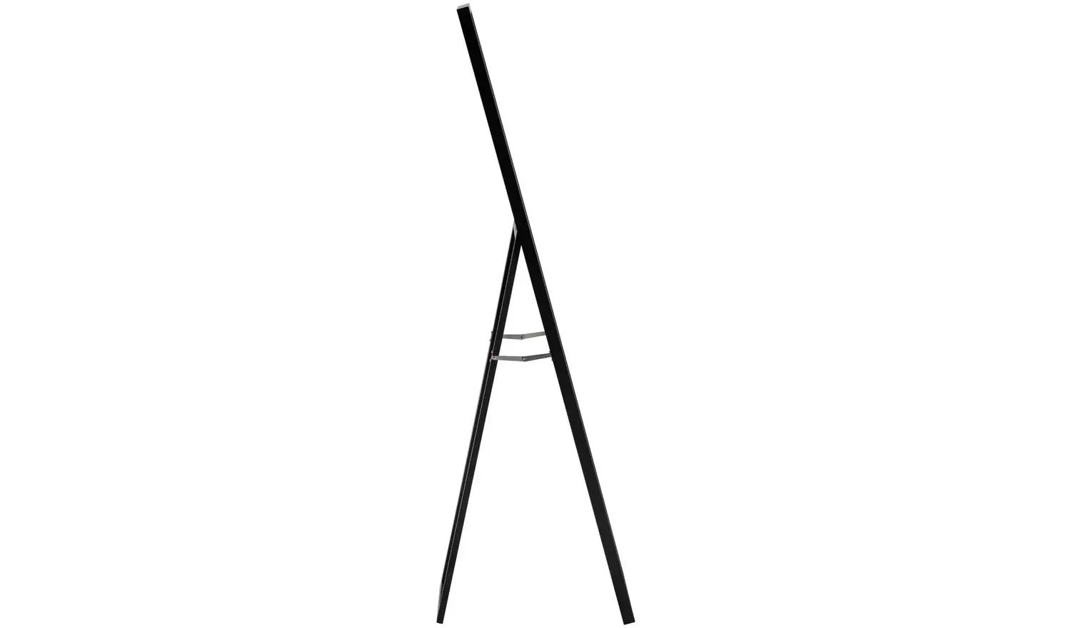 Home Essentials Black Free Standing Cheval Mirror - 150x30cm