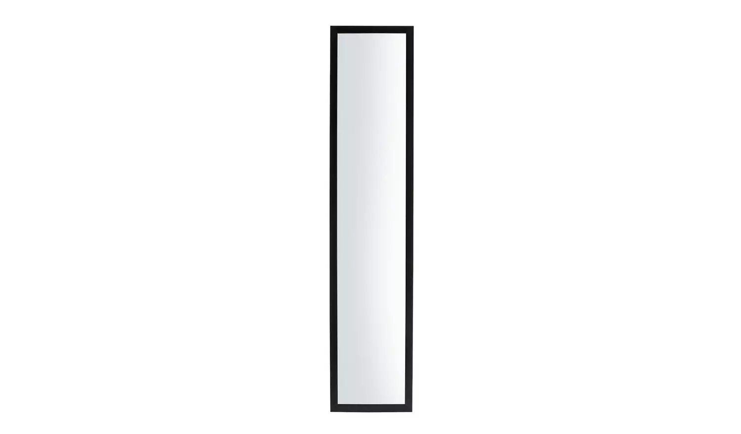 Home Essentials Black Full Length Over the Door Mirror