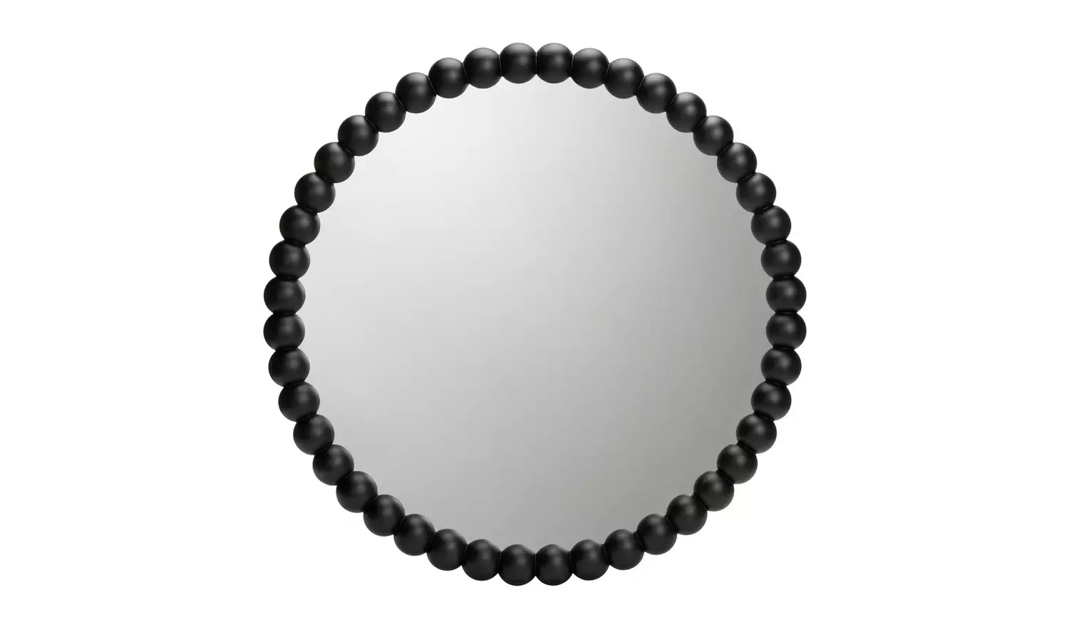 Habitat Black Beaded Round Wall Mirror - 70x70cm