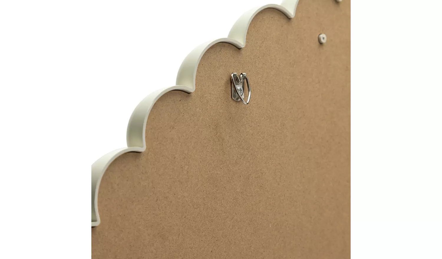 Habitat White Beaded Round Wall Mirror - 50x50cm