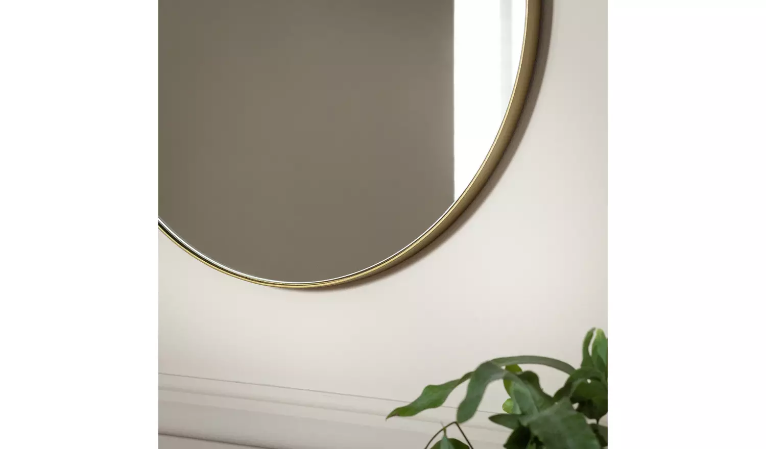 Habitat Gold Finish Round Wall Mirror - 40x40cm