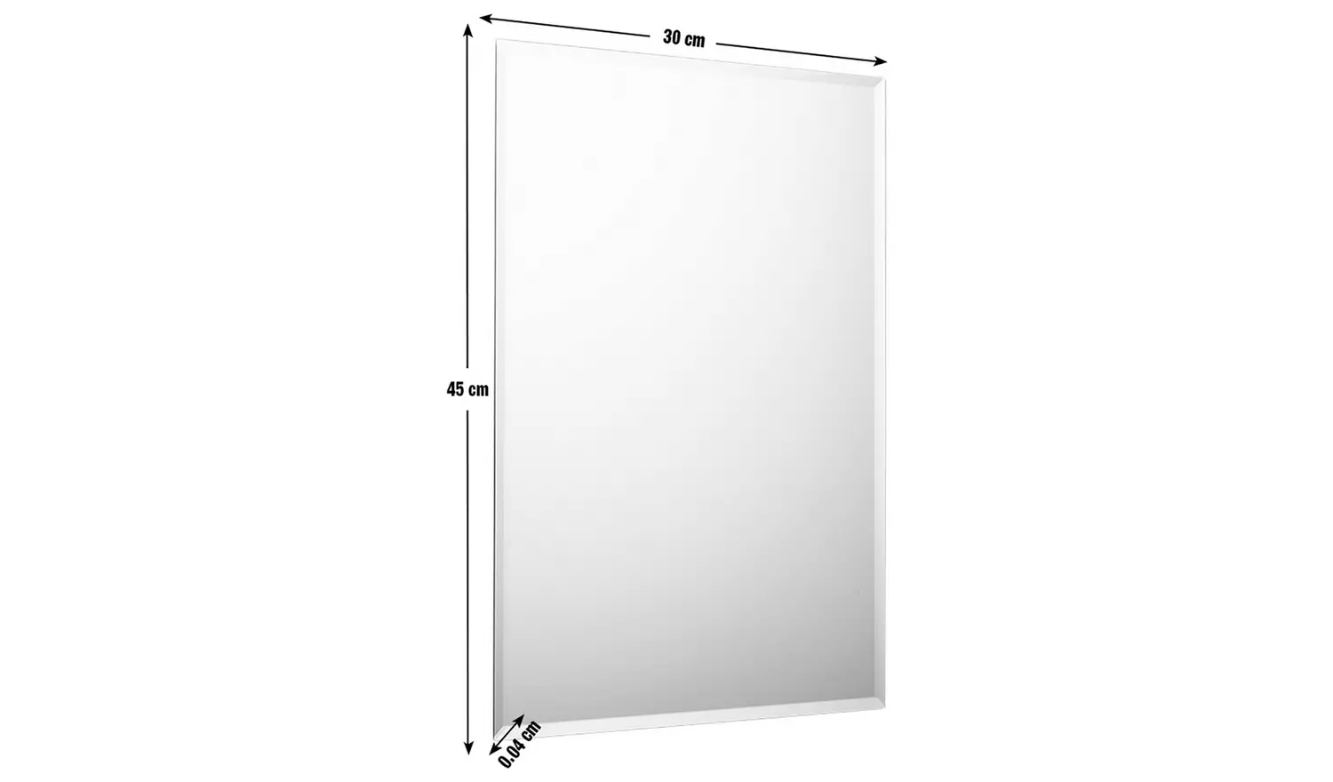 Argos Home Frameless Wall Mirror - 45X30cm