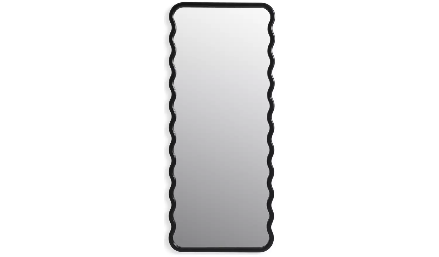Habitat Black Wiggle Full Length Wall Mirror - 60x150cm
