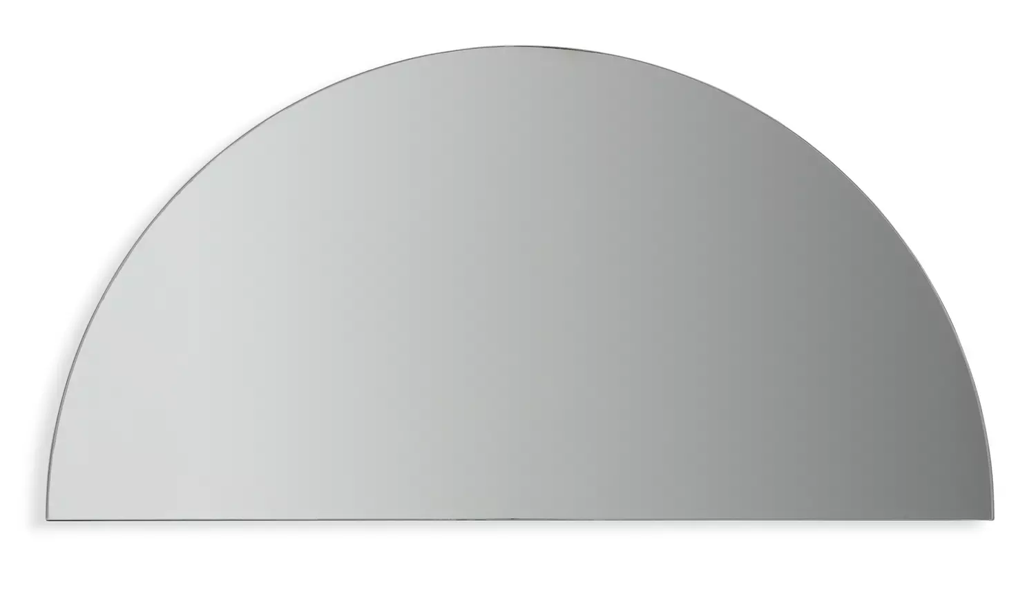 Habitat Frameless Half Circle Wall Mirror - 45x90cm