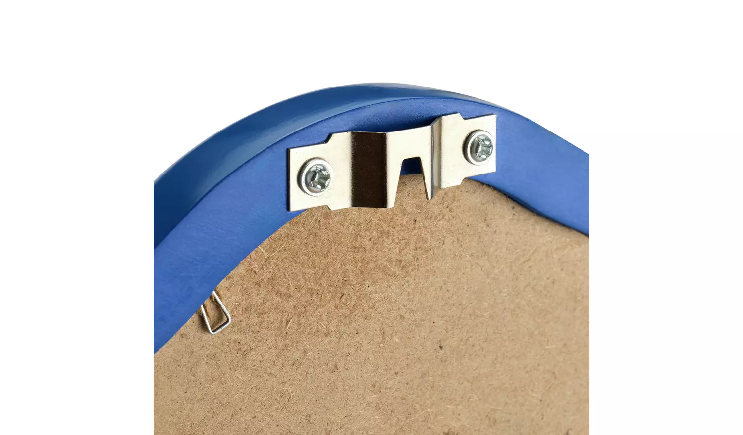 Habitat Blue Wavy Round Wall Mirror - 72x72cm