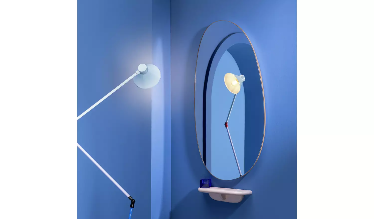 Habitat 60 Yumemi Wall Mirror by Felix Conran - 90 x 45cm