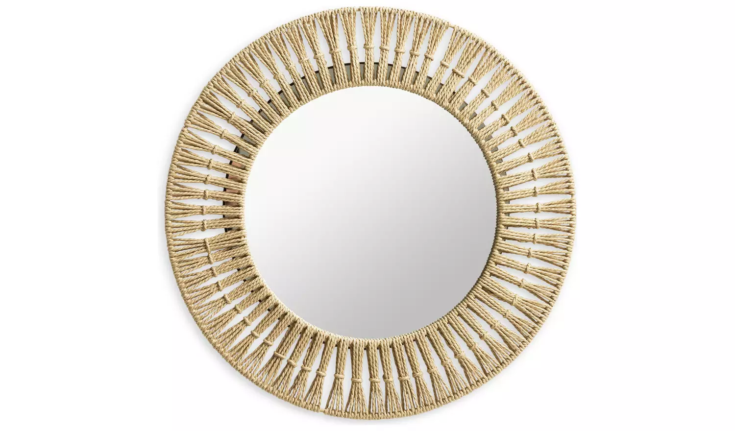 Habitat Rope Round Wall Mirror - 50x50cm