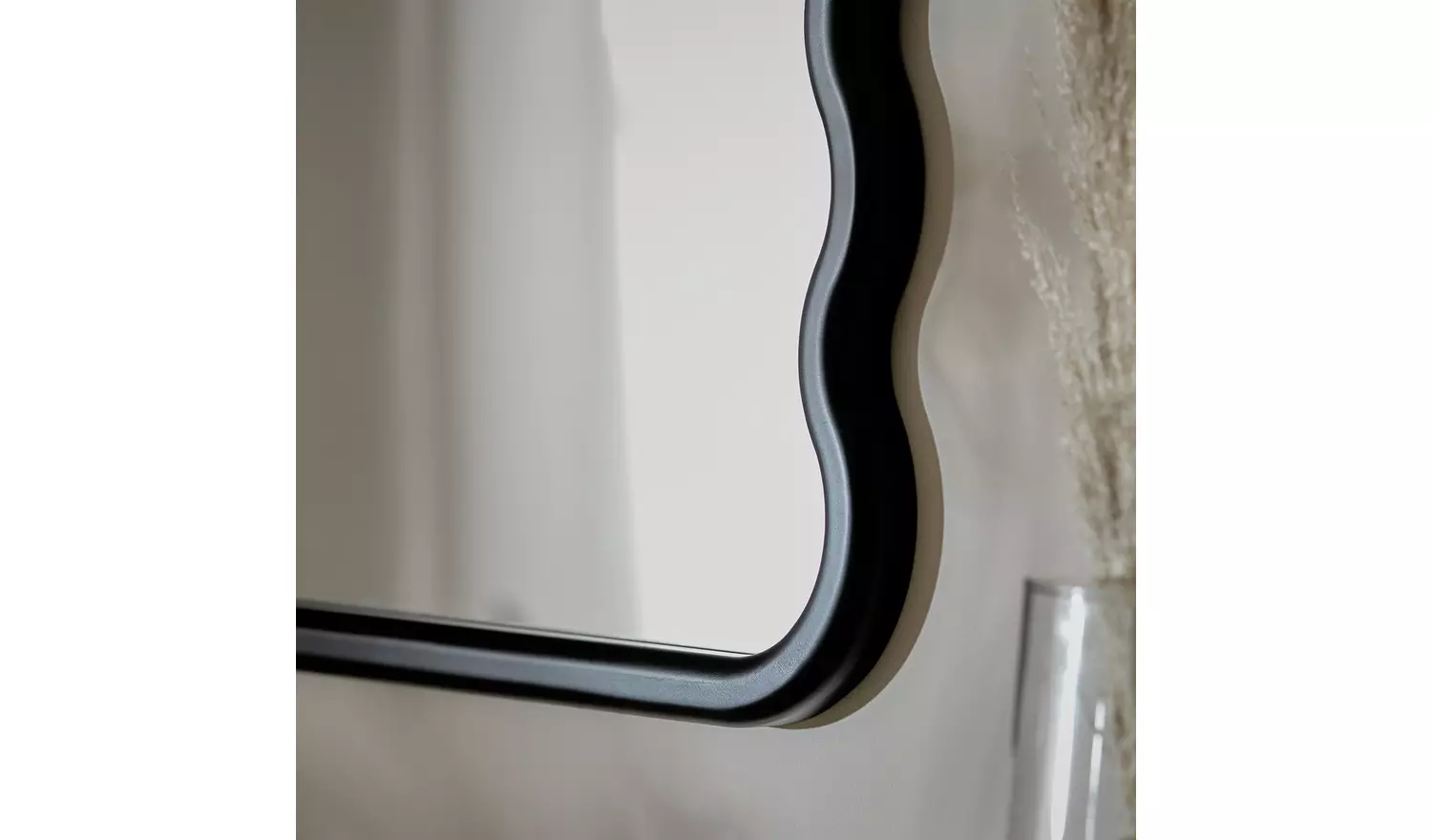 Habitat Black Wiggle Wall Mirror - 60x80cm