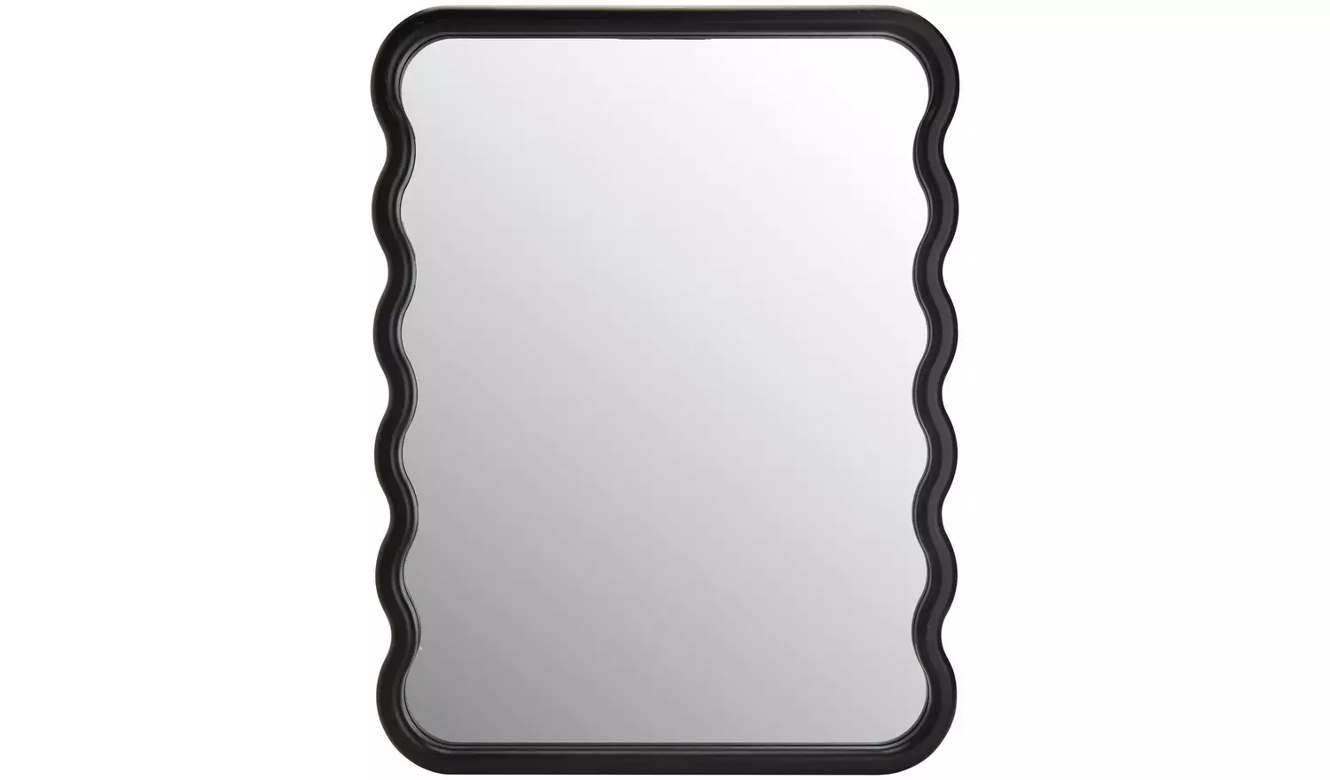 Habitat Black Wiggle Wall Mirror - 60x80cm