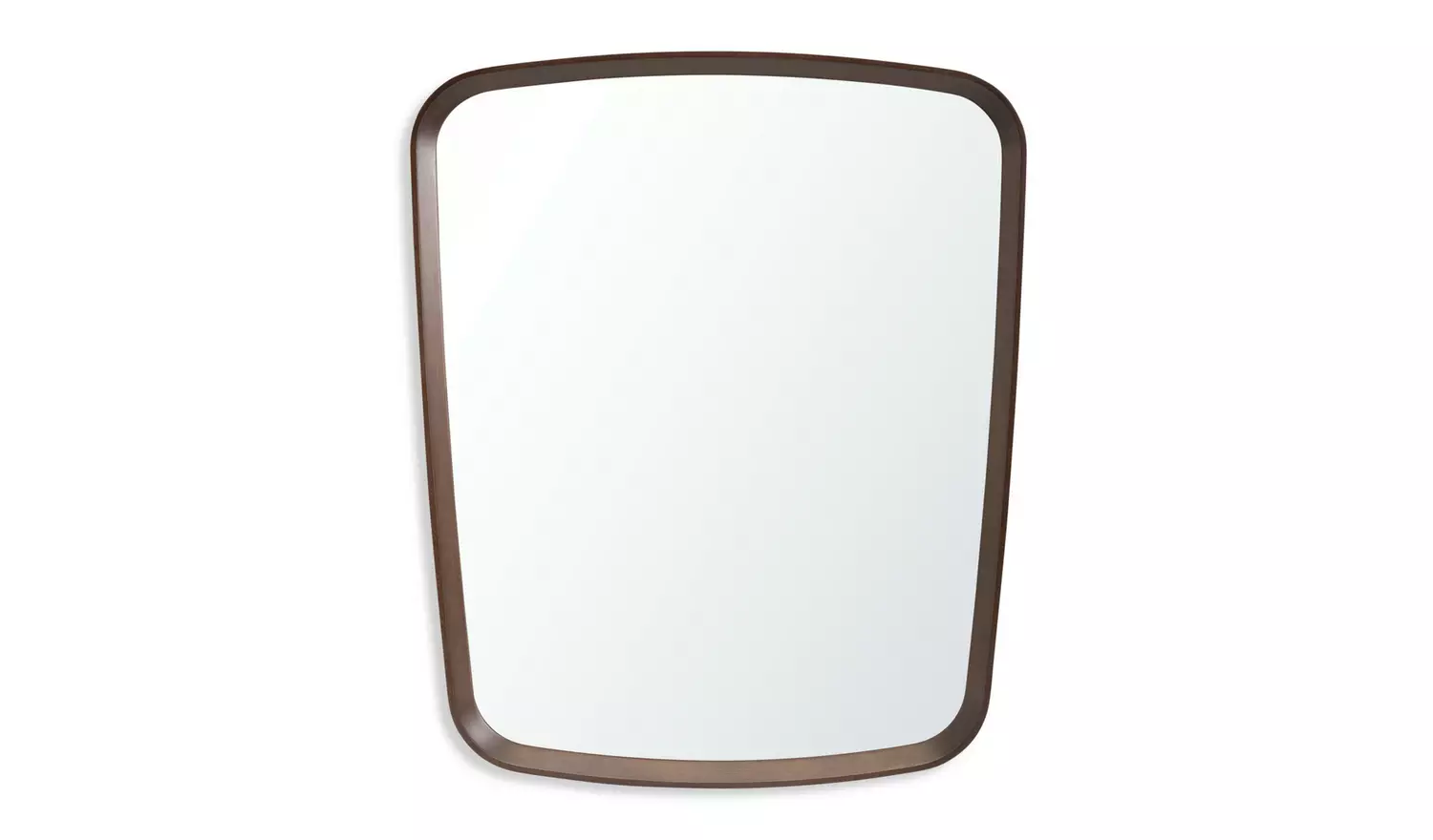 Habitat Solid Walnut Oval Wall Mirror - 72x59cm