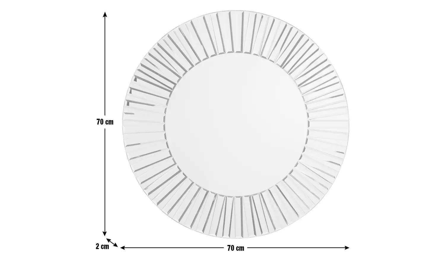 Argos Home Mosaic Frame Round Wall Mirror - 70x70cm