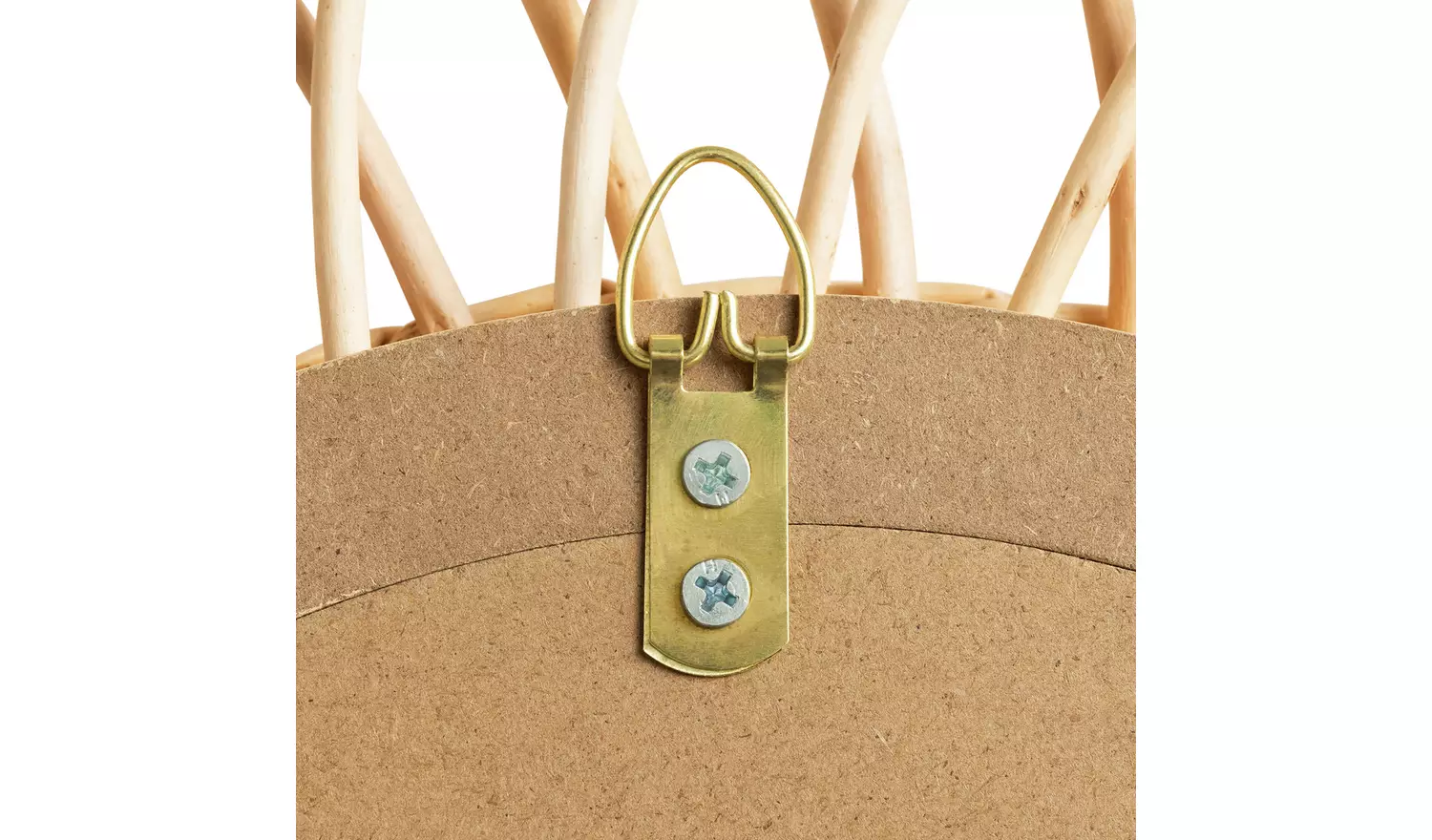 Habitat Rattan Round Wall Mirror - 55x55cm