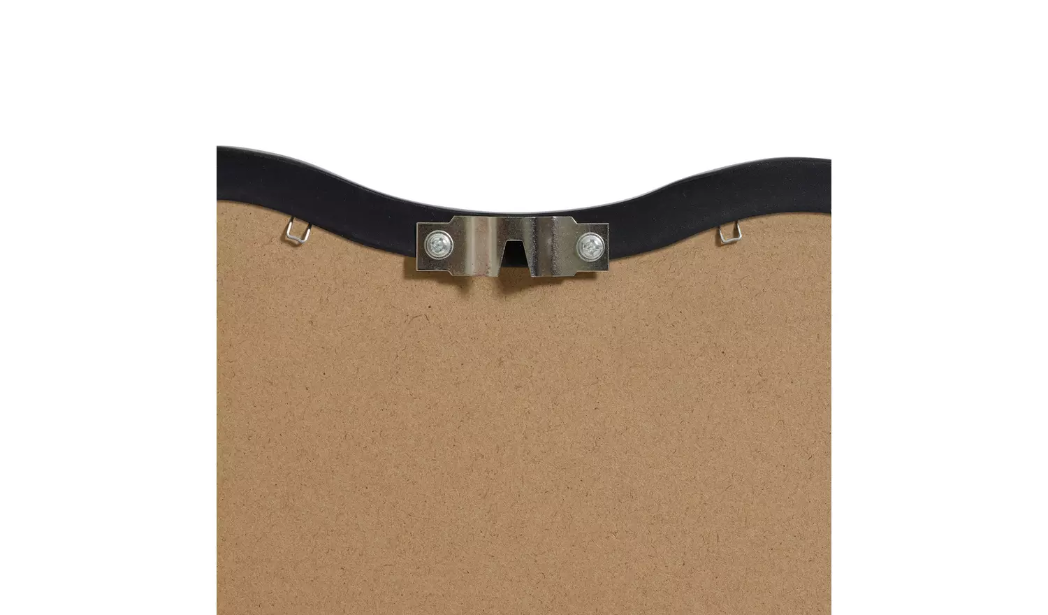 Habitat Black Wavy Wall Mirror - 60x57cm