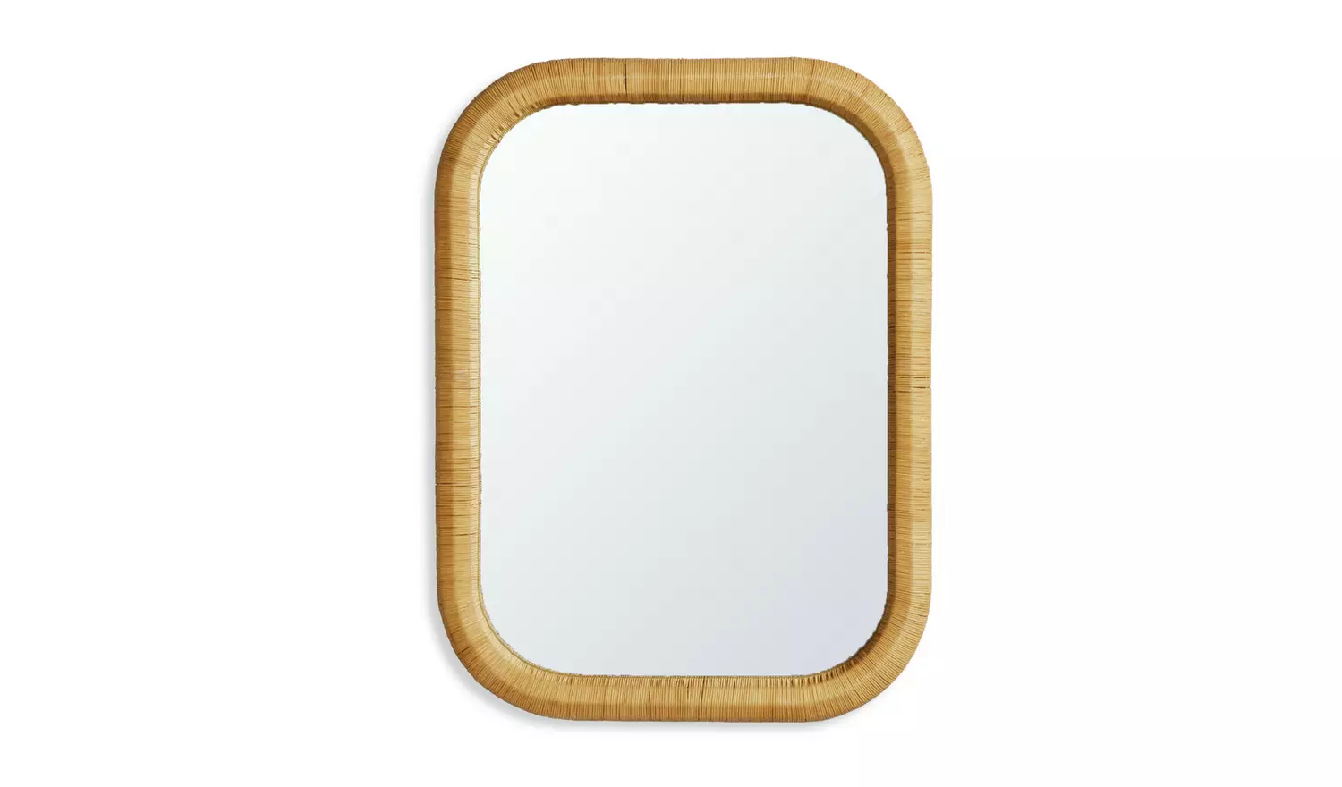 Habitat Rattan Wall Mirror - 80x60cm