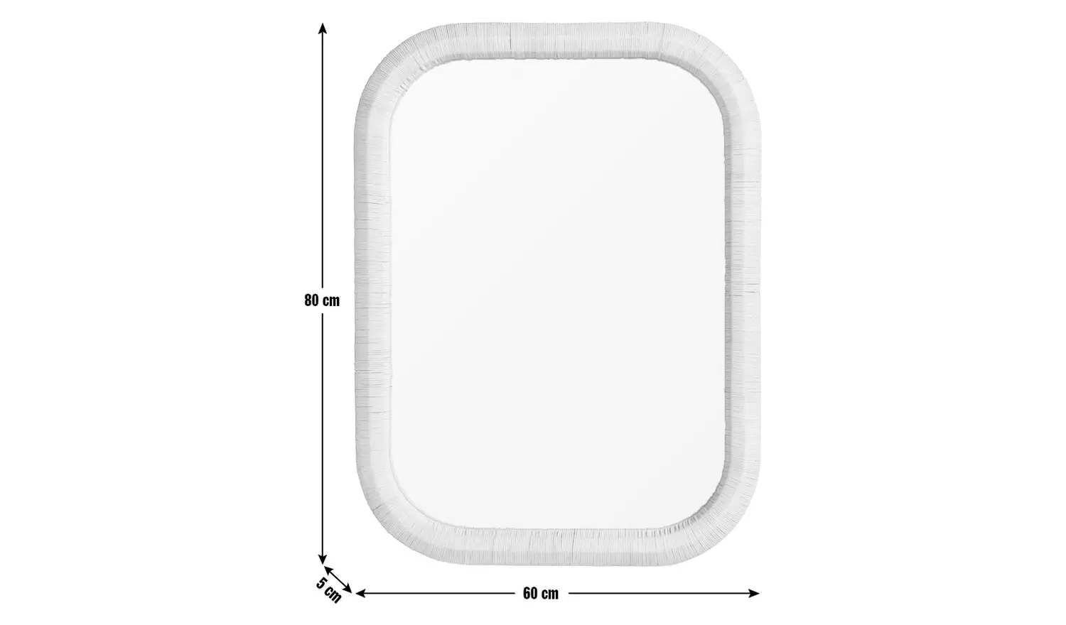 Habitat Rattan Wall Mirror - 80x60cm