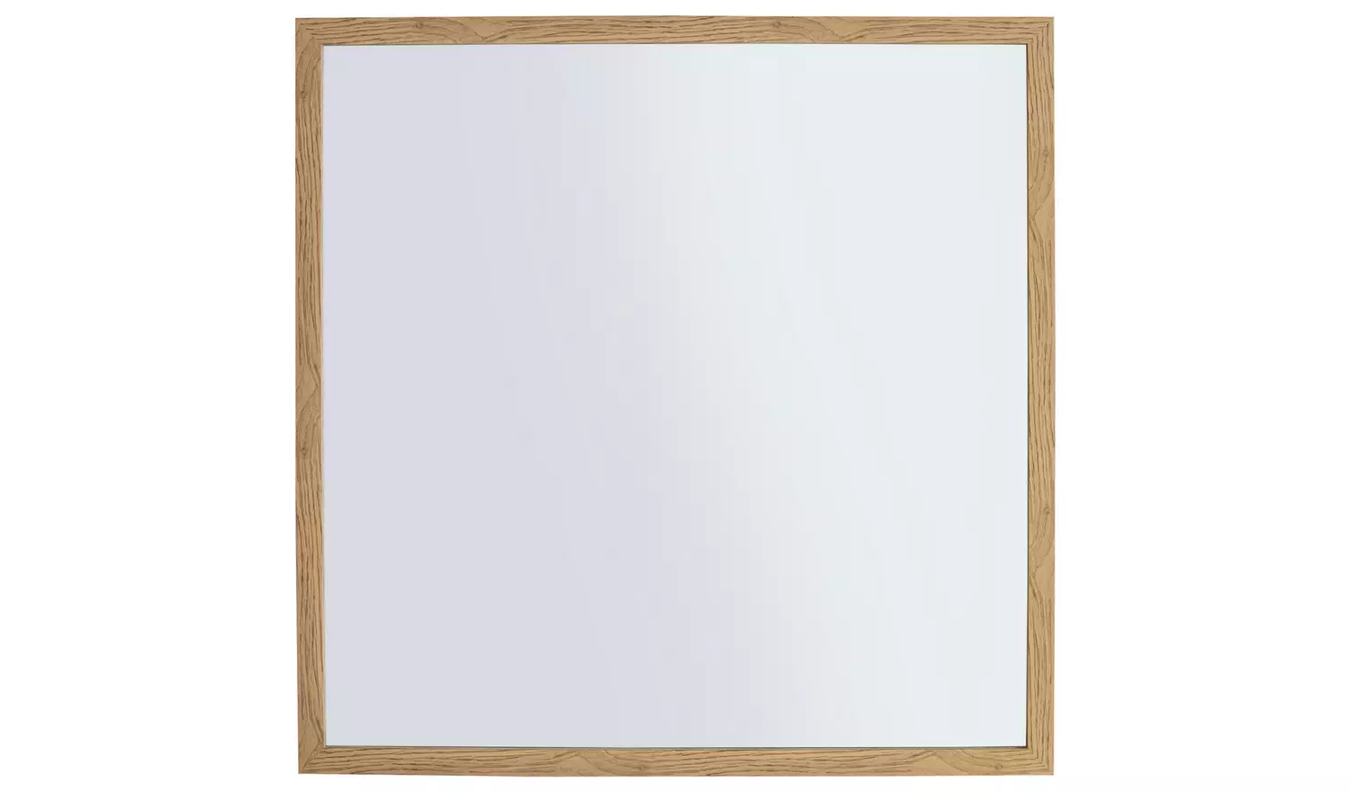 Home Essentials Oak Effect Square Wall Mirror - 55x55cm