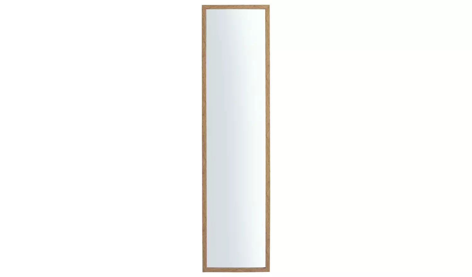 Home Essentials Oak Effect Full Length Wall Mirror -120x30cm