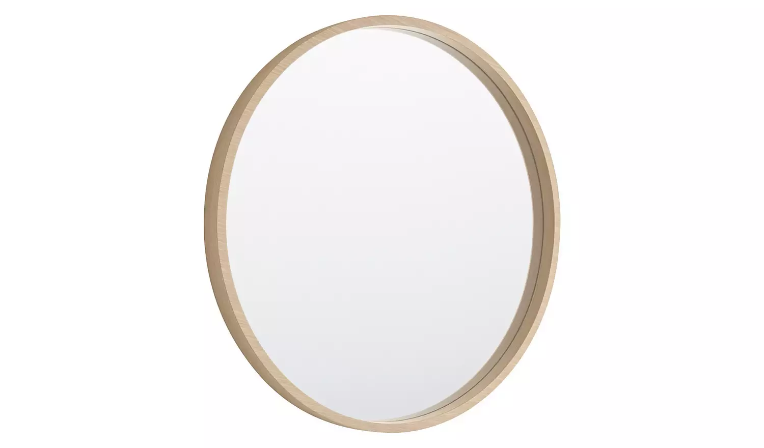 Habitat Maple Veneer Round Wall Mirror - 63x63cm