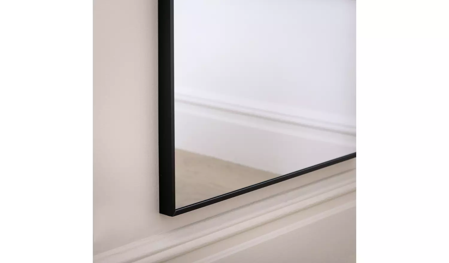 Habitat Black Full Length Arch Wall Mirror - 150x50cm