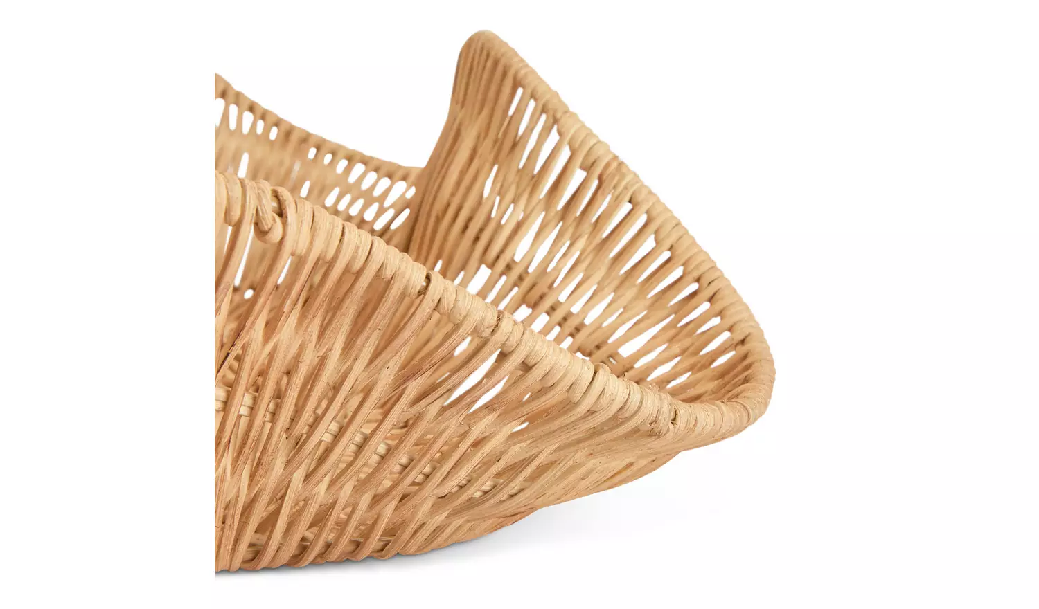 Habitat Rattan Wave Tray - Natural