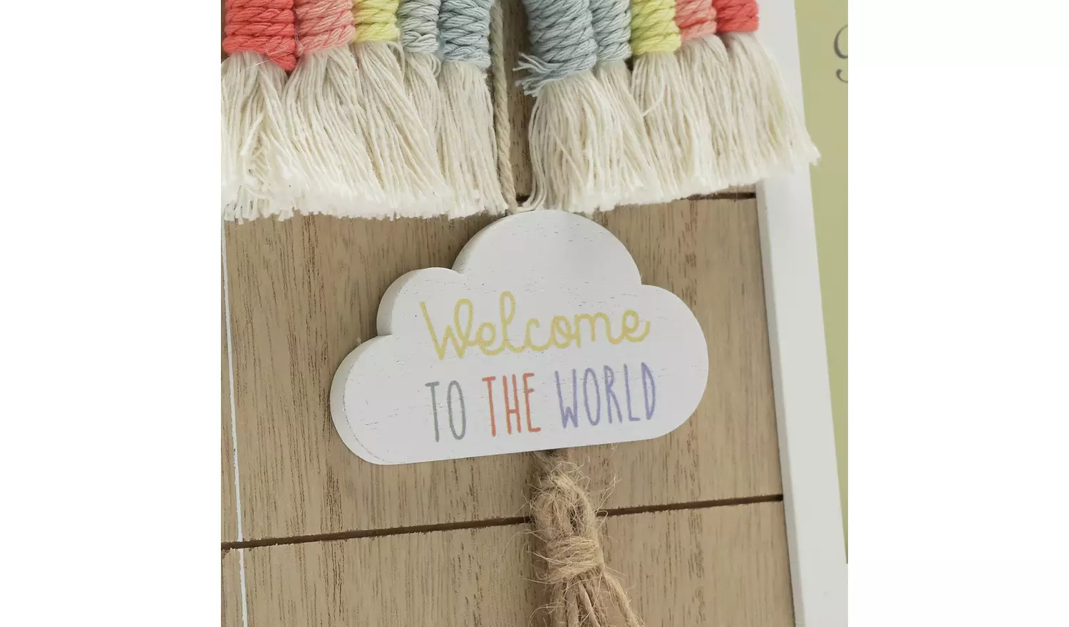 Petit Cheri Macrame Photo Frame - Rainbow -20x24cm