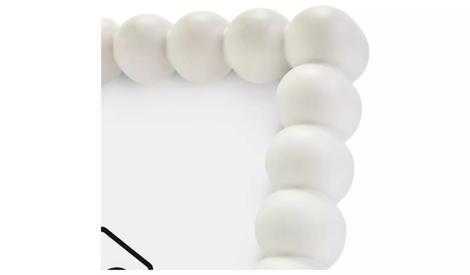 Habitat White Bobble Picture Frame - 5x7