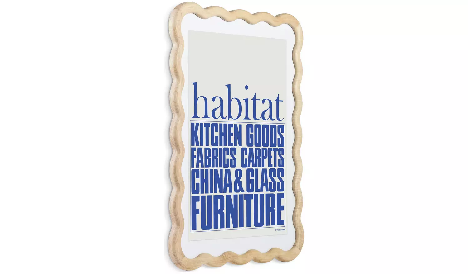 Habitat 60 Wavy Wooden Picture Frame - Natural - A2