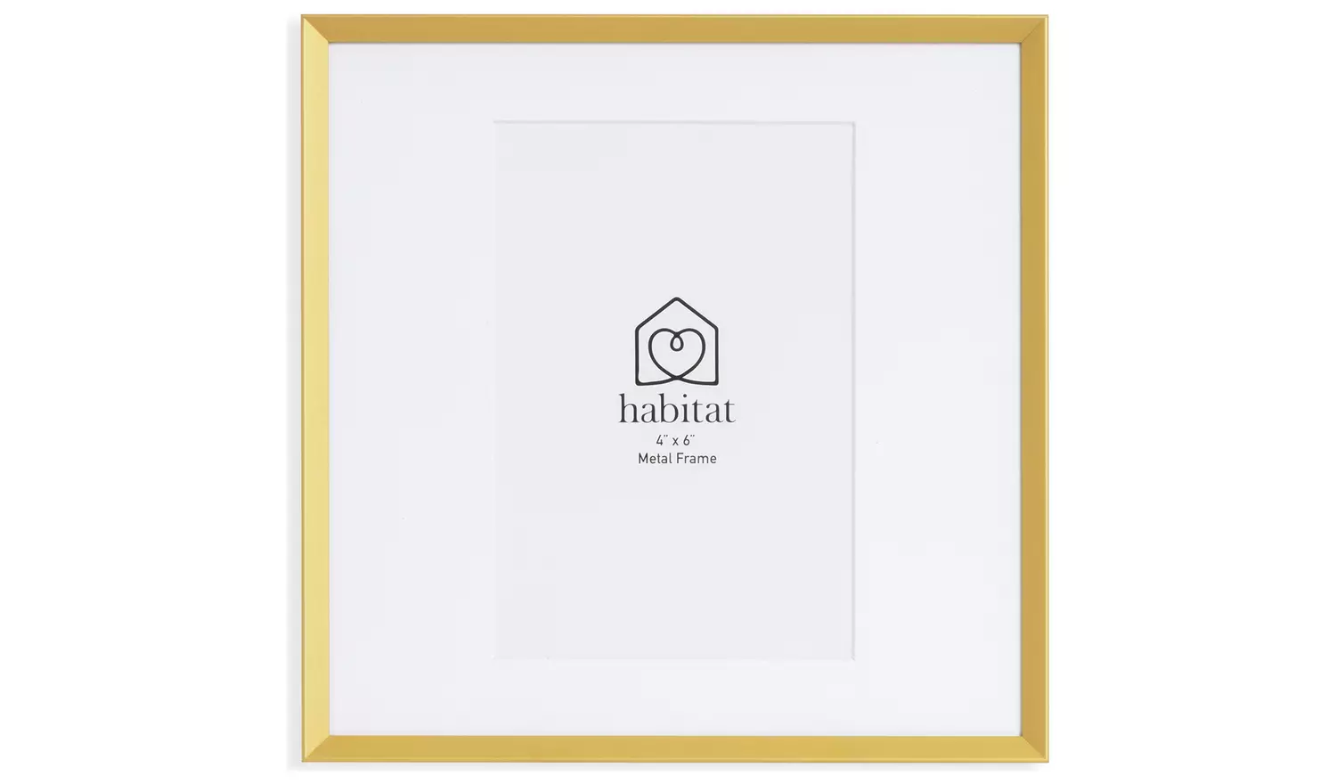 Habitat Gold Effect Metal Picture Frame - 4x6