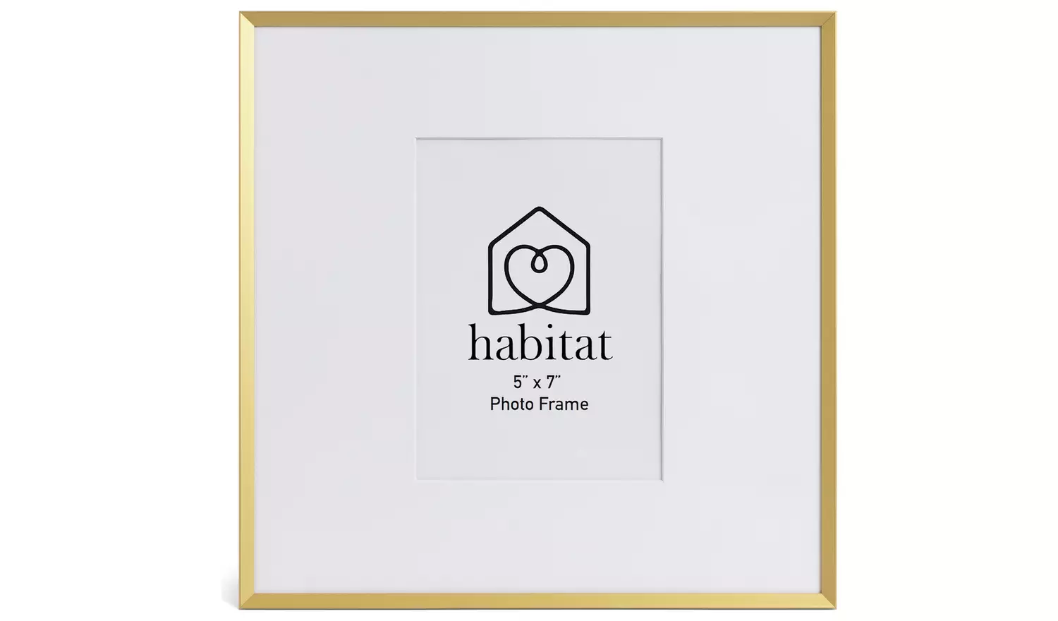 Habitat Gold Effect Metal Picture Frame - 5x7