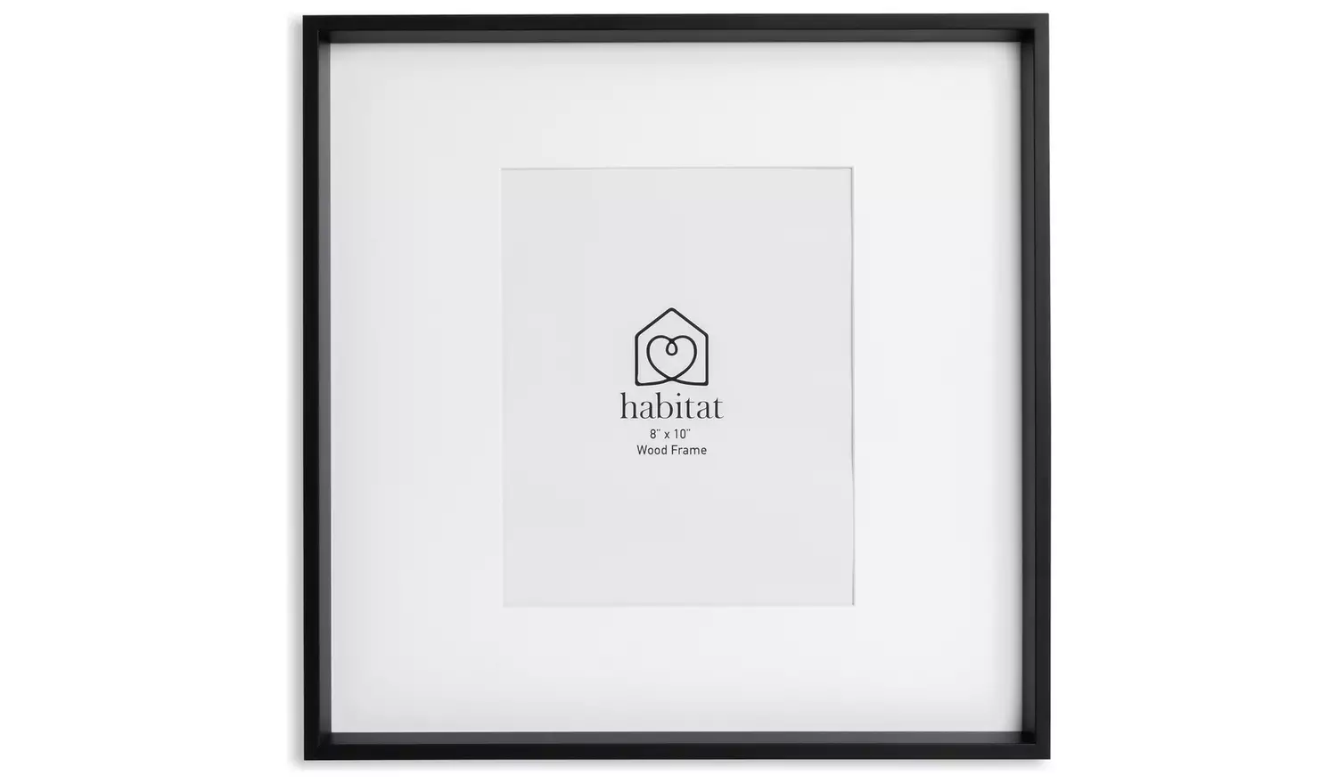 Habitat Black Wooden Picture Frame - 8x10