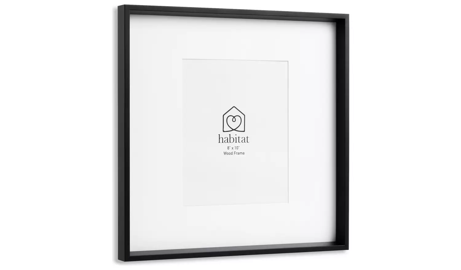 Habitat Black Wooden Picture Frame - 8x10