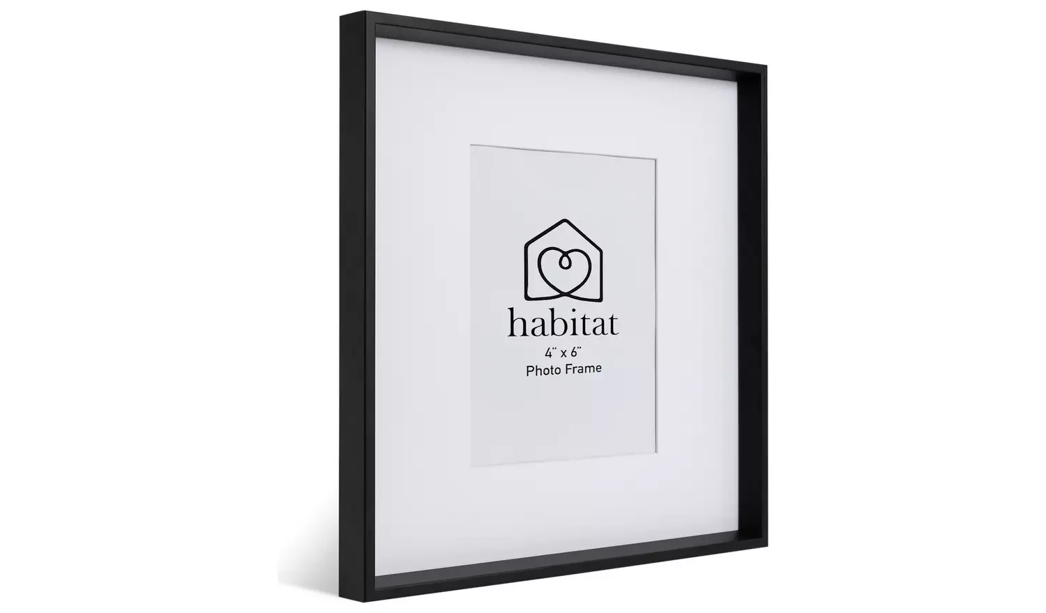 Habitat Black Wooden Picture Frame - 4x6