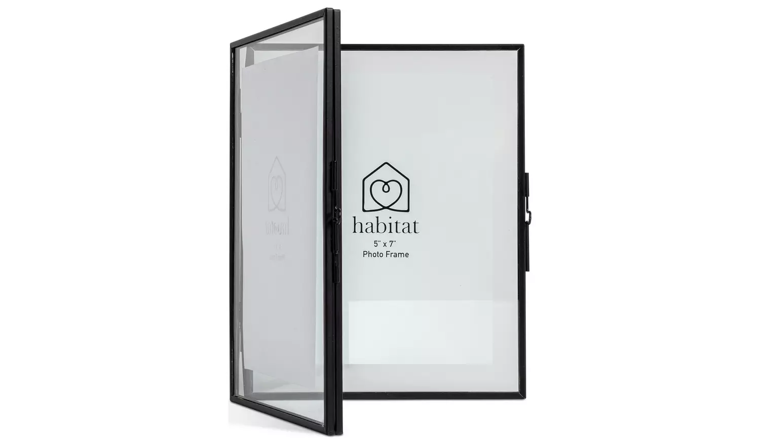 Habitat Skinny Black Metal Hinged Picture Frame - 5x7