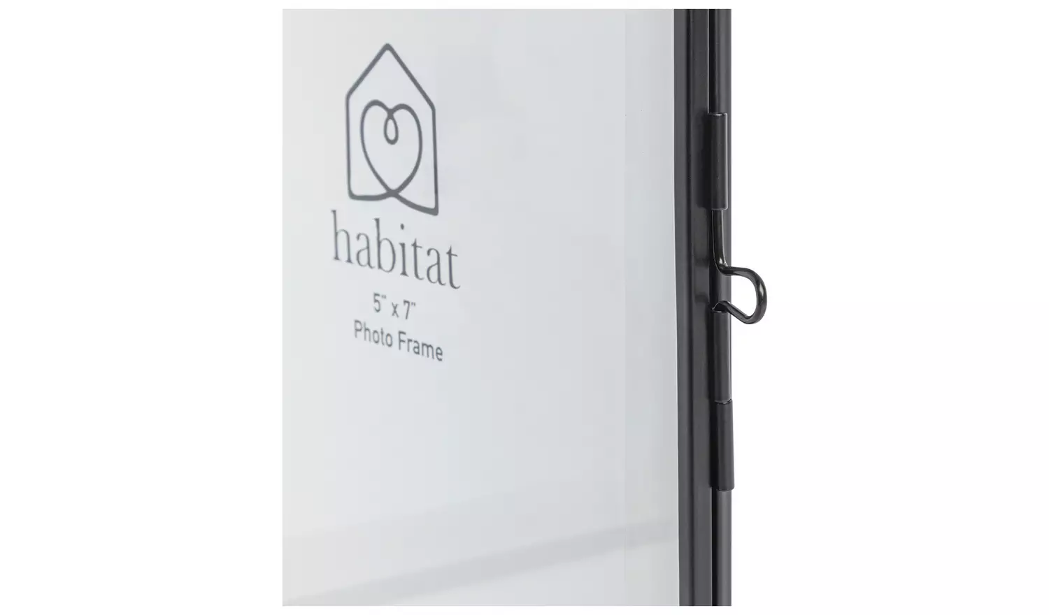 Habitat Skinny Black Metal Hinged Picture Frame - 5x7