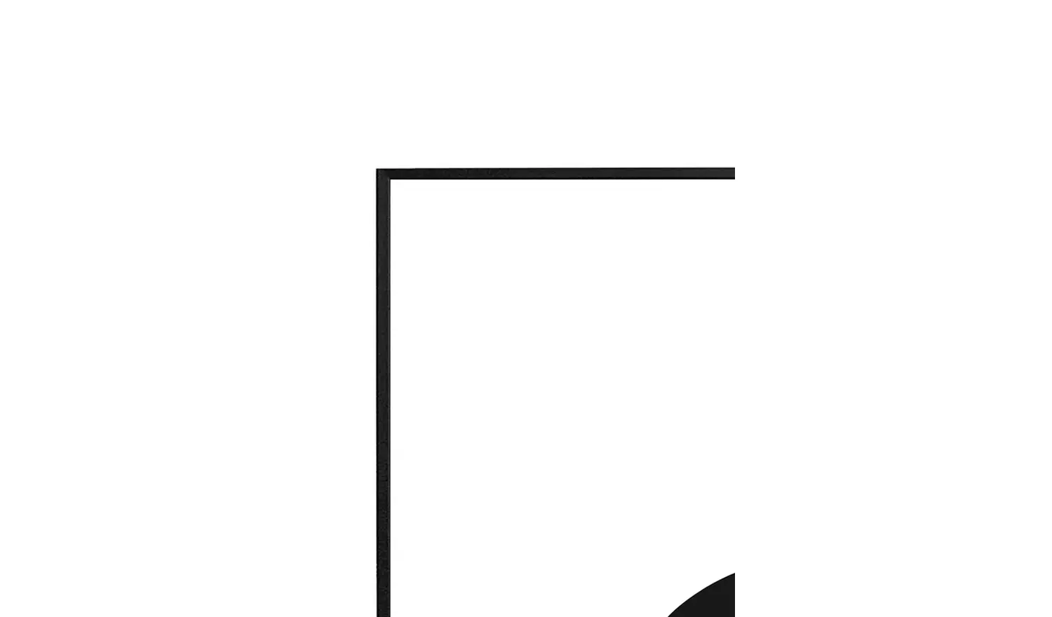 Habitat Aluminus Black Metal Picture Frame - 20x20