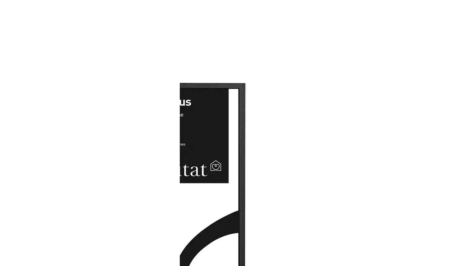 Habitat Aluminus Black Metal Picture Frame - 20x20