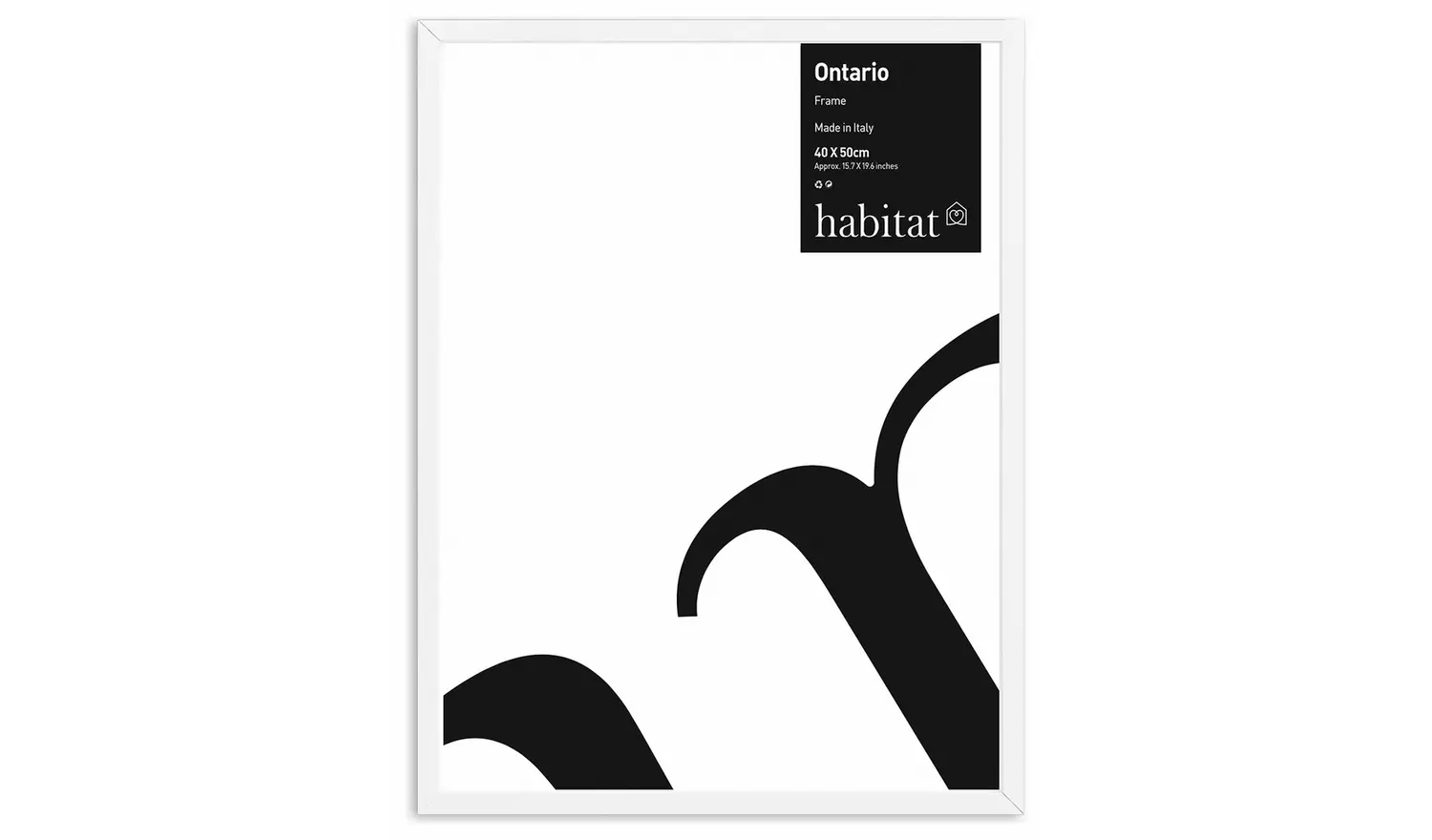 Habitat Ontario White Wooden Picture Frame - 16x20"