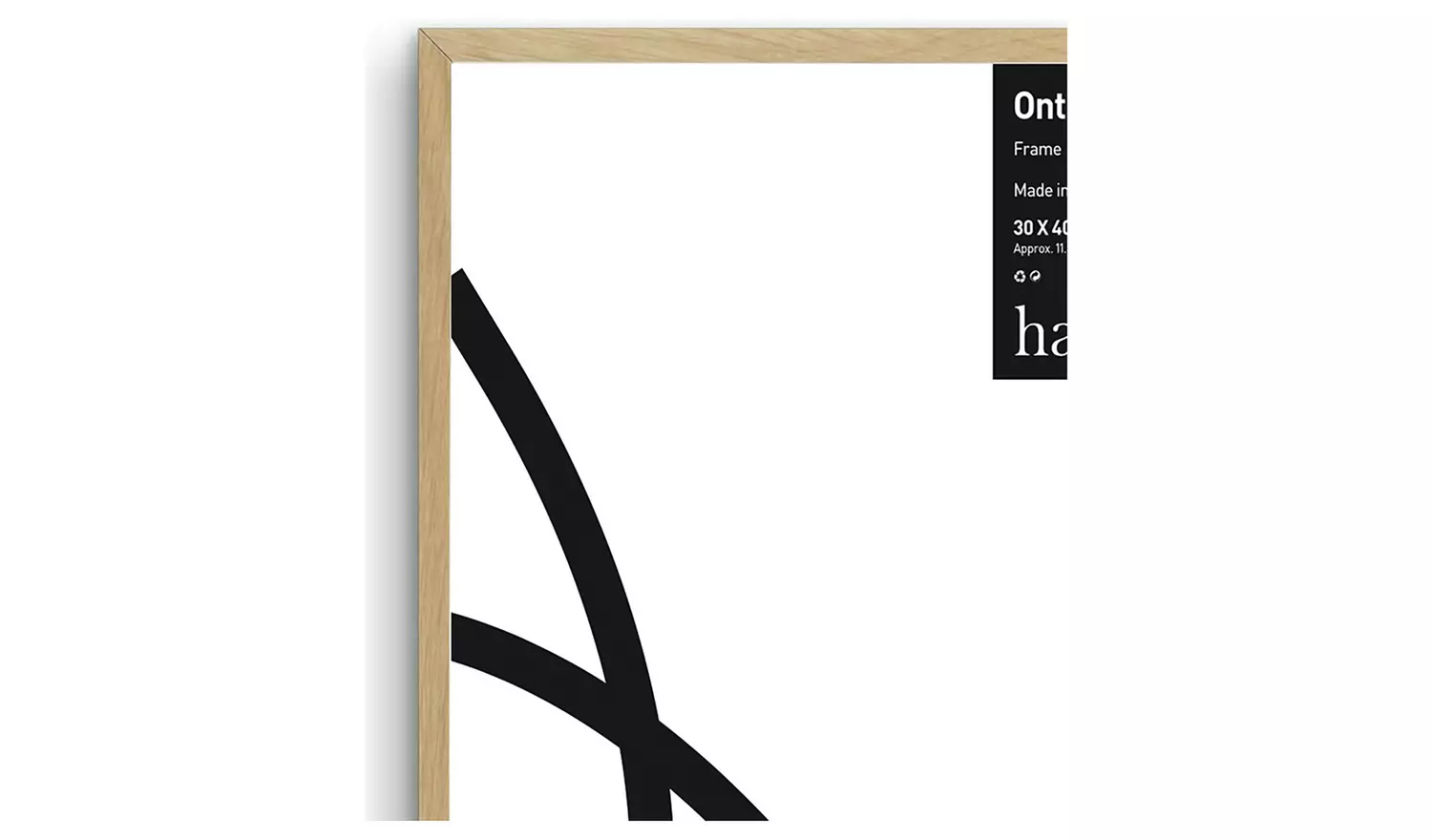 Habitat Ontario Oak Wooden Picture Frame - 12x16