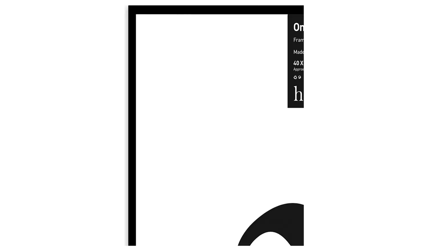 Habitat Ontario Black Wooden Picture Frame - 16x20