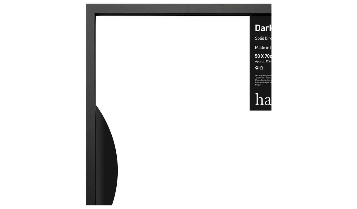 Habitat Dark Birch Black Wooden Picture Frame - 20x28