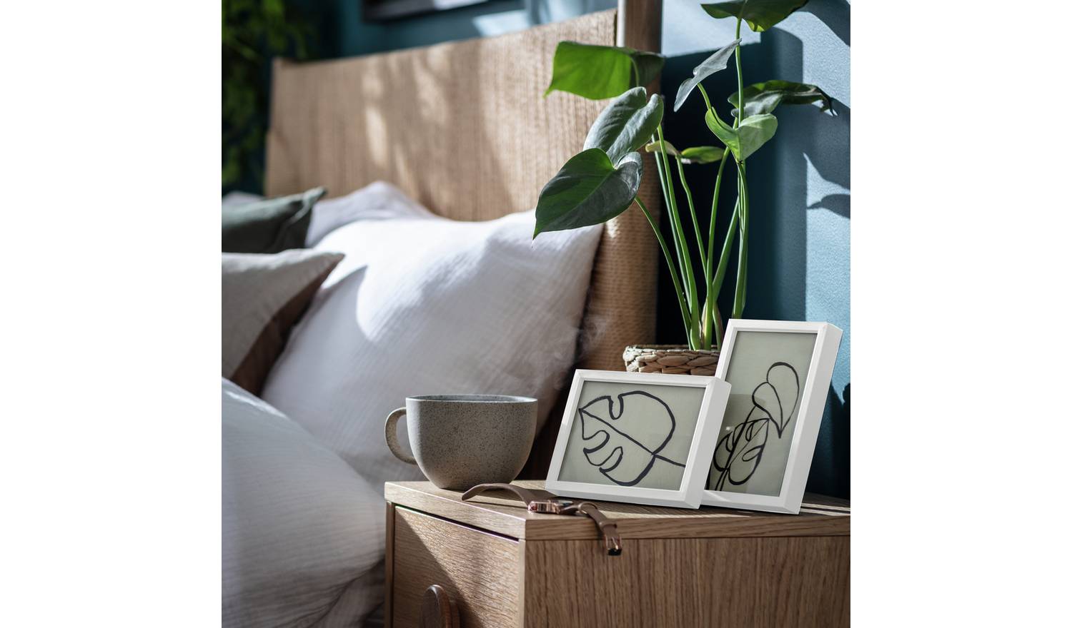 Habitat Aluminus 2 Pack White Metal Picture Frames - 4x6"